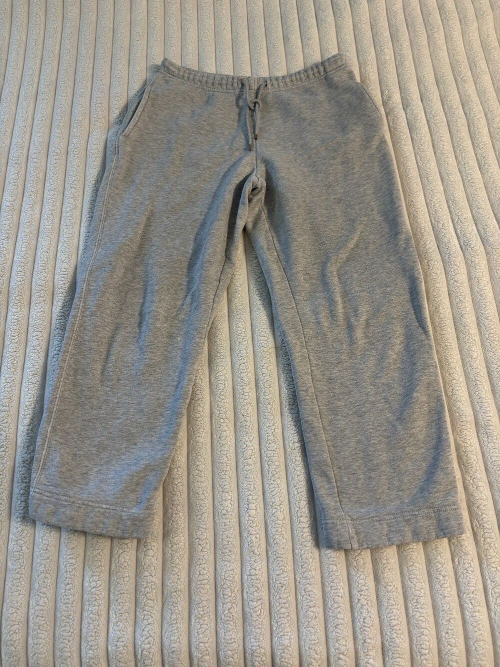 Pacer By Karen Scott Womens Grey Drawstring Waist Wide Leg Sweatpants Size PS